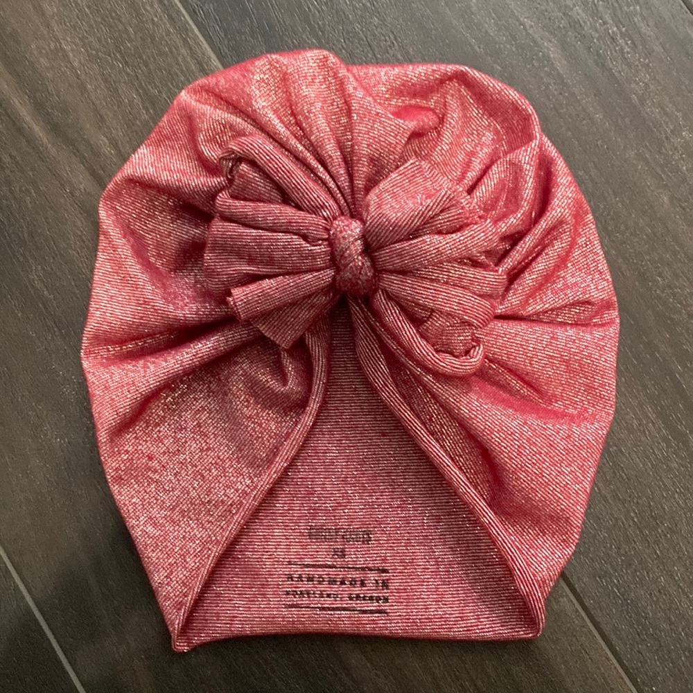 Red sparkle bunny knots raga - XS